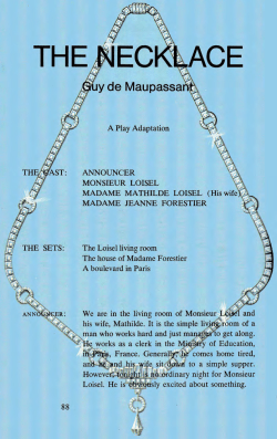 “The Necklace” Play
