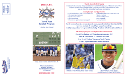 Seadogs Pamphlet - South Shore Baseball Club