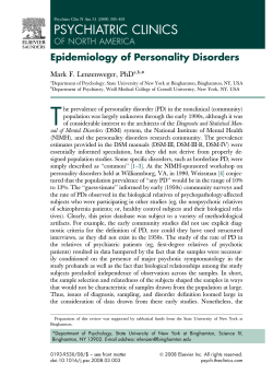 psychiatric clinics - Personality Disorders Institute
