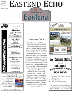 May 29 - Eastend Echo