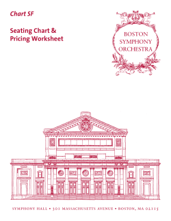 Seating and Price Chart F