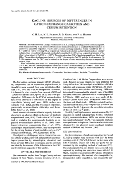 kaolins - The Clay Minerals Society
