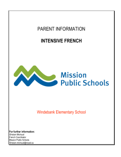 Intensive French Program