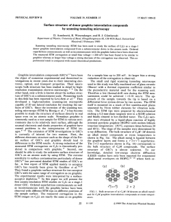 Surface structure of donor graphite intercalation compounds by