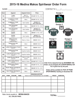 spiritwear order form for the Medina Makos!