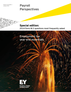 2014 Form W-2 questions most frequently asked