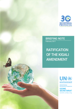 Ratification of the Kigali Amendment
