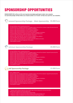 SIVA BEST5 sponsorship opportunities.cdr
