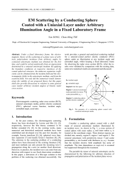 EM Scattering by a Conducting Sphere Coated with a Uniaxial Layer