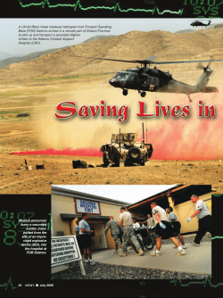 44 ARMY July 2009 Medical personnel hurry a wounded soldier