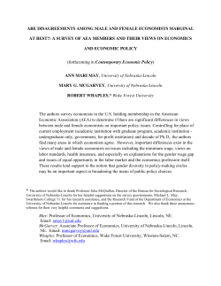 are disagreements among male and female economists marginal at