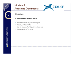 Module 8 Attaching Attaching Documents Documents