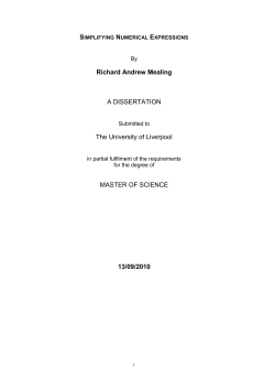 Simplifying Numerical Expressions