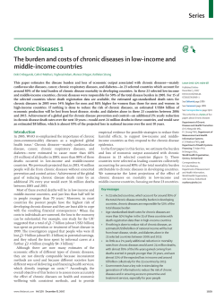 Series Chronic Diseases 1 The burden and costs of chronic