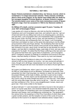 Queen Victoria`s Diaries