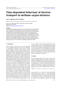 Time-dependent behaviour of electron transport in