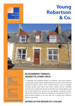 86 Roseberry Tr - Caithness Solicitors Property Centre