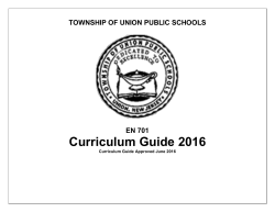 TOWNSHIP OF UNION PUBLIC SCHOOLS