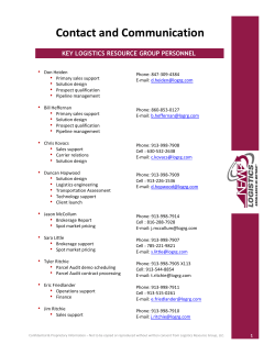 Contact and Communication