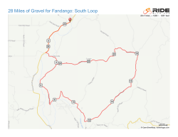 28 Miles of Gravel for Fandango: South Loop