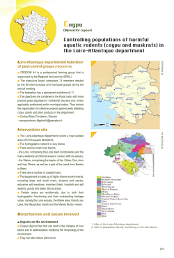 Controlling populations of harmful aquatic rodents (coypu and