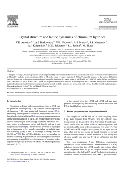 Crystal structure and lattice dynamics of chromium hydrides