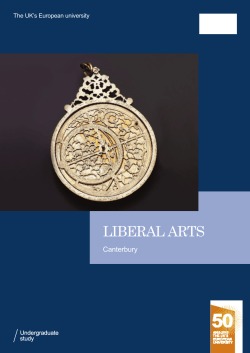 liberal arts - University of Kent