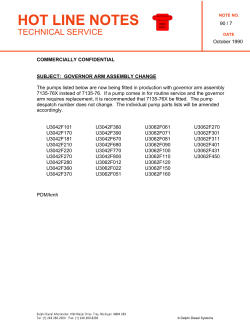 HLN 90-7 Governor Arm Assembly Change