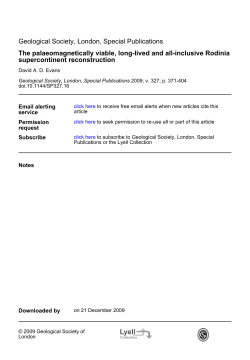Geological Society, London, Special Publications