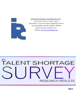 to the full report… - Industrial Psychology Consultants
