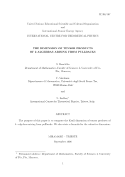 IC/96/167 United Nations Educational Scientific and Cultural