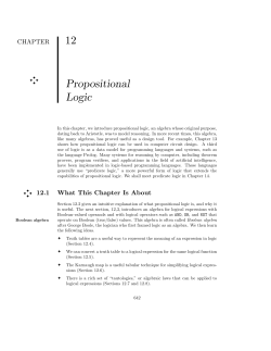 Propositional Logic