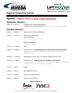 to view complete Agenda.