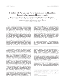 8-Color, 10-parameter flow Cytometry