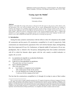 Teasing Apart the Middle