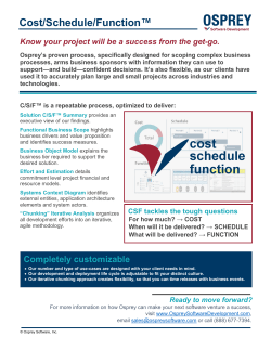 Cost/Schedule/Function™