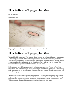 How to Read a Topographic Map