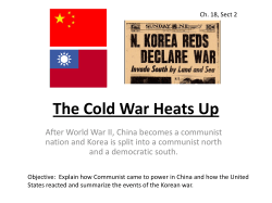 The Cold War Heats Up