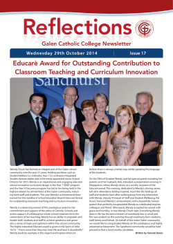 Issue 17 2014 - Galen Catholic College