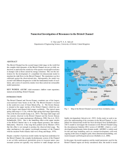 Numerical Investigation of Resonance in the Bristol Channel