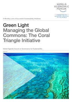 Green Light Managing the Global Commons: The Coral Triangle