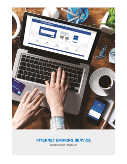 internet banking service instruction manual