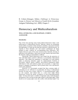 Democracy and Multiculturalism