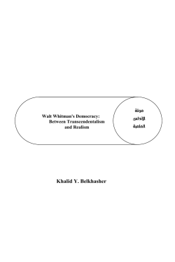 Walt Whitman`s Democracy