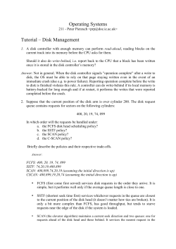 Operating Systems Tutorial – Disk Management