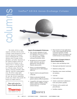 IonPac AS14A Anion-Exchange Column