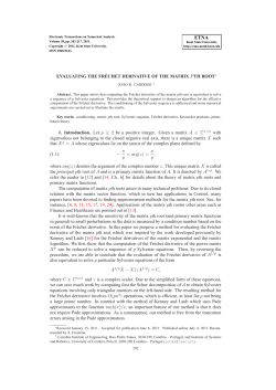 Full Text  - Electronic Transactions on Numerical Analysis