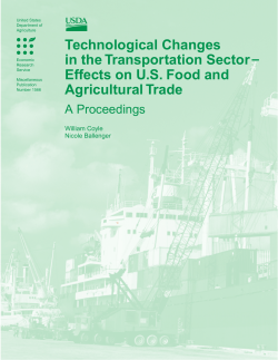 Technological Changes in the Transportation Sector-