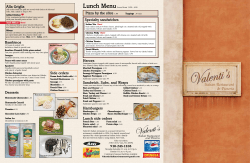 menu - Valenti`s Italian Restaurant