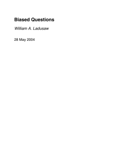 Biased Questions